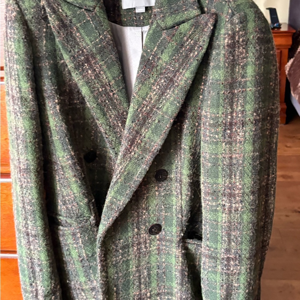 Soia & Kyo Green Plaid Wool Jacket